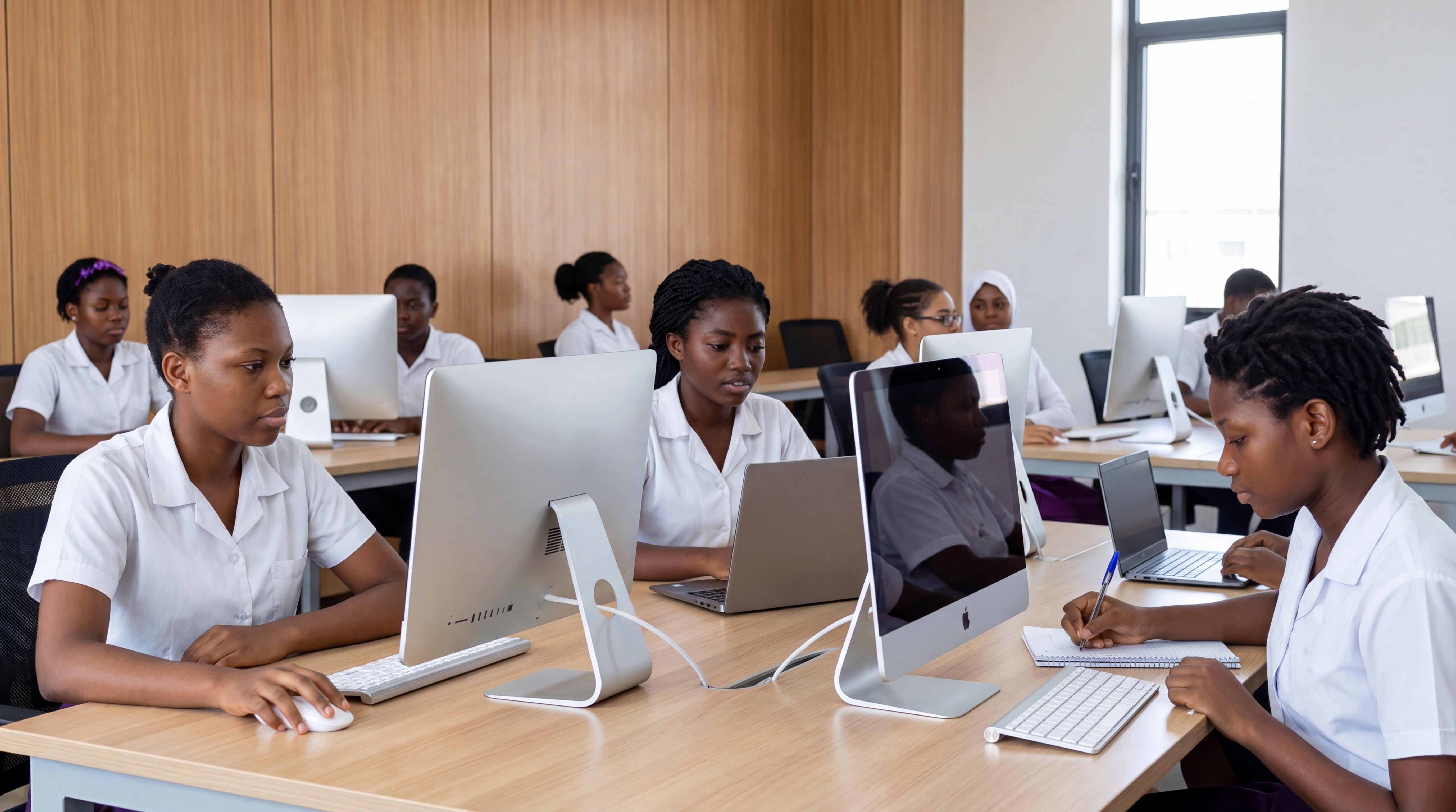 Students in a SmartFutures classroom